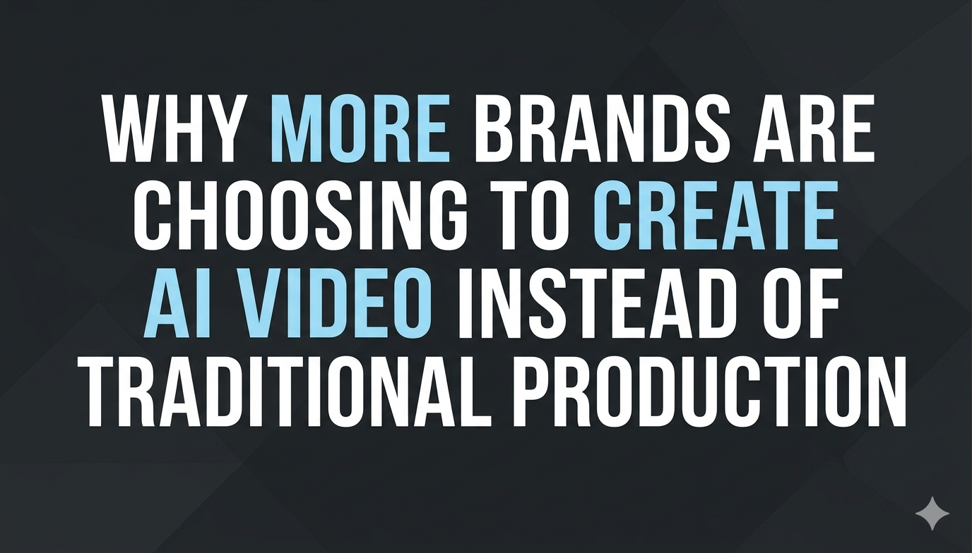 Why More Brands Are Choosing to Create AI Video Instead of Production