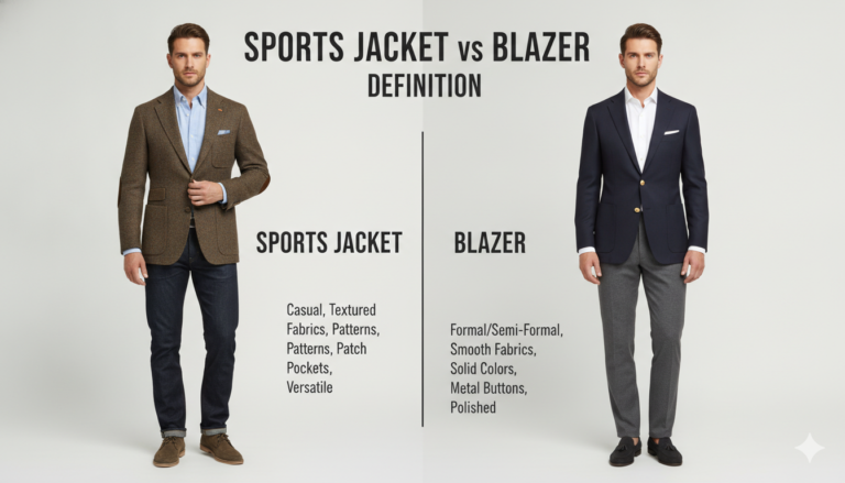 Sports Jacket vs Blazer Definition
