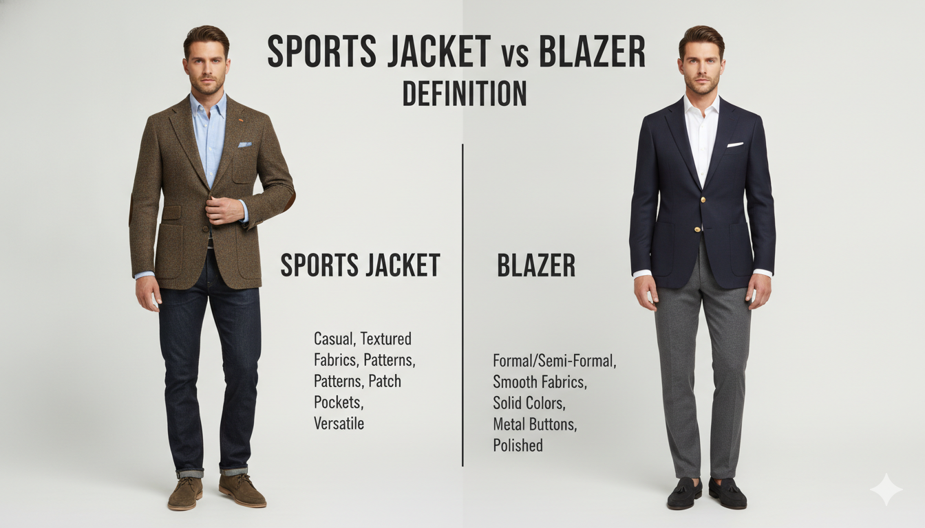 Sports Jacket vs Blazer Definition